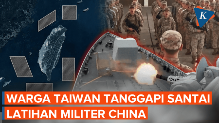 Respons Santai Warga Taiwan Dikepung Latihan Militer Besar-besaran China