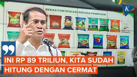 Mentan Amran: Beras Fortifikasi Palsu Bikin Rakyat Rugi Rp 89 Triliun