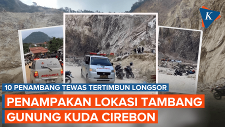 10 Orang Tewas, Ini Penampakan Lokasi Longsor Tambang Gunung Kuda Cirebon