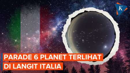 Planet Venus, Mars, Jupiter, Saturnus, Uranus, dan Neptunus Terlihat di Langit Malam Italia