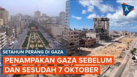 Setahun Perang di Gaza, Ini Penampakan Kota Gaza Sebelum dan Sesudah Serangan 7 Oktober