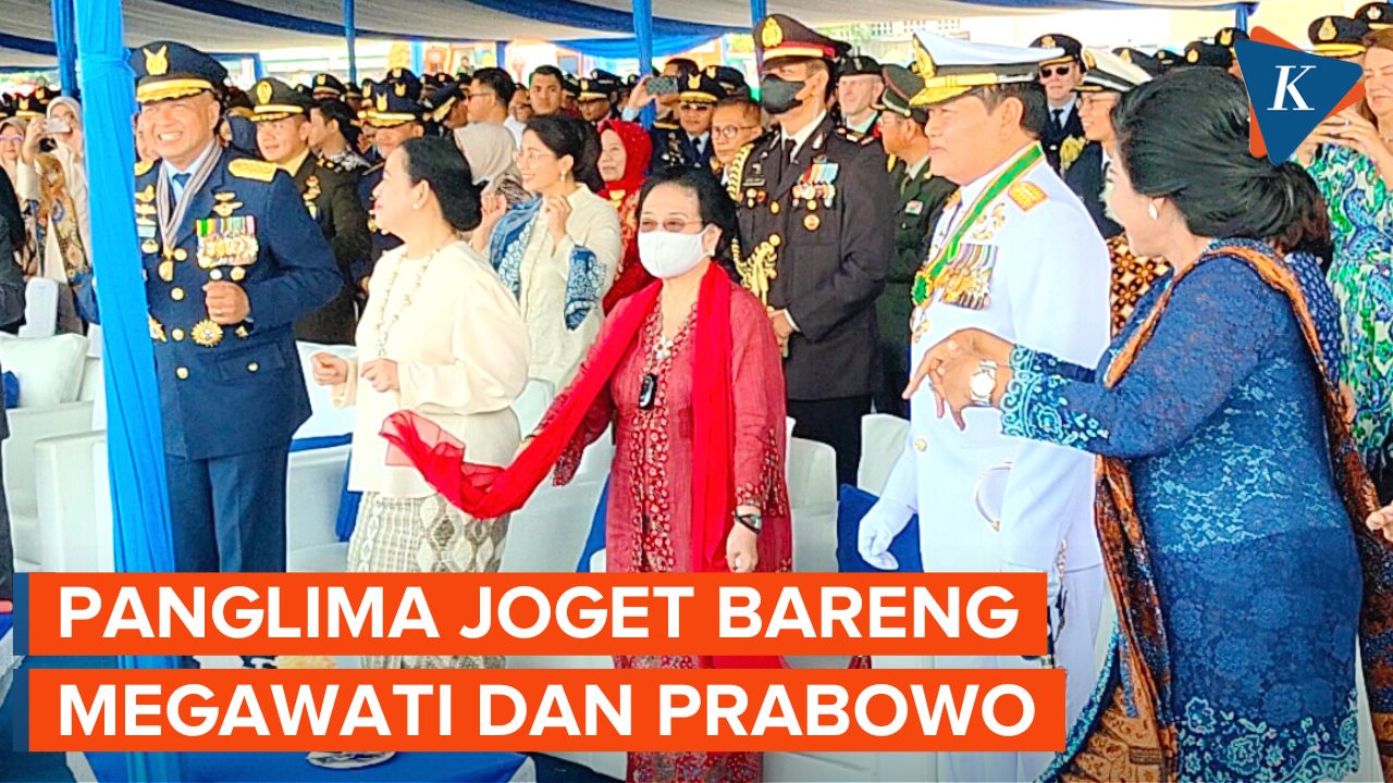 Momen Panglima, Megawati hingga Prabowo Joget Bareng di HUT Ke-77 TNI AU