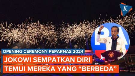 Pembukaan Peparnas 2024, Jokowi Setarakan Mereka yang 