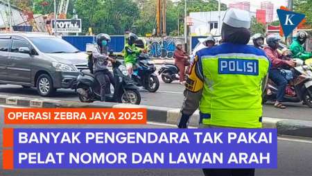Banyak Pengendara Lawan Arah Dan Tak Pakai Pelat Nomor Saat Operasi Zebra Jaya, Langsung Kena ETLE