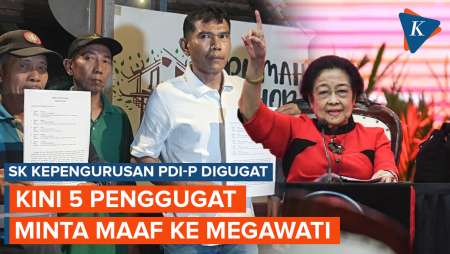 5 Penggugat SK Kepengurusan PDI-P Minta Maaf ke Megawati