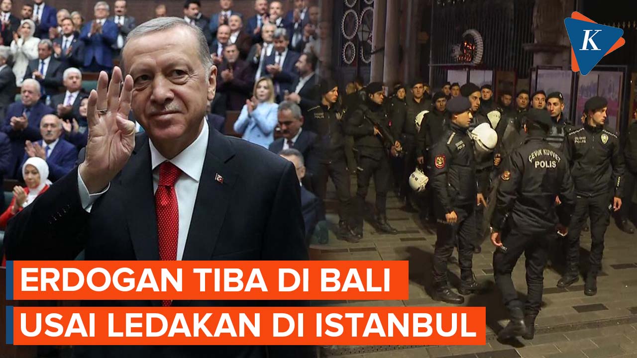 Erdogan Tiba di Bali Beberapa Saat Setelah Ledakan Bom di Istanbul