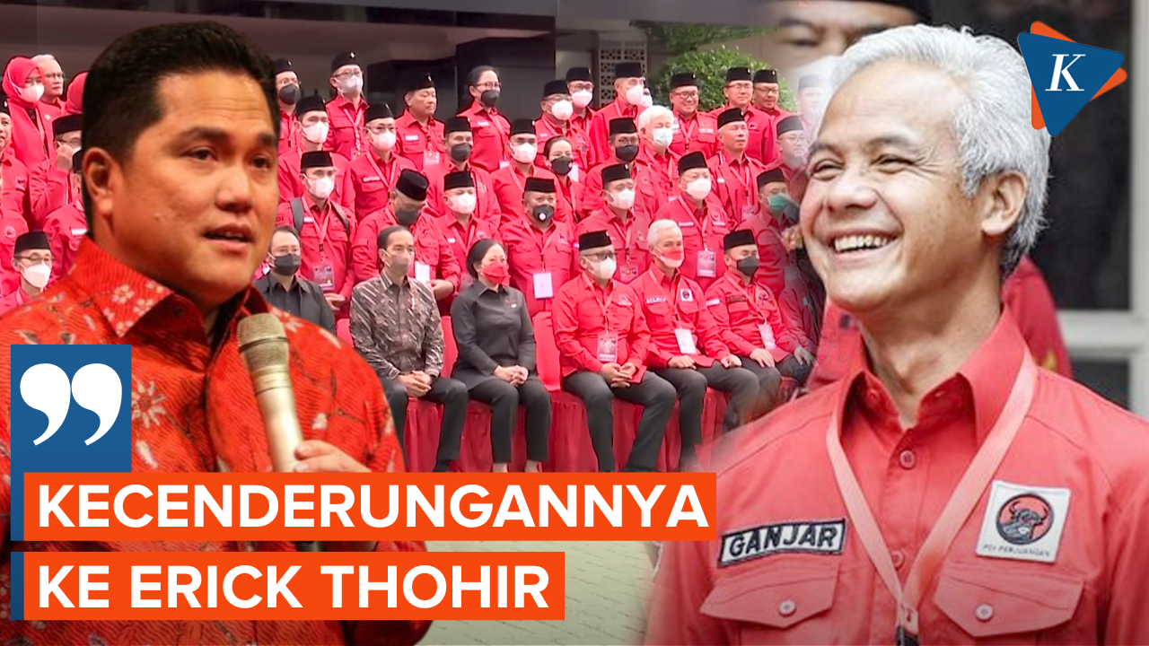 Erick Thohir Digadang Kuat Jadi Wakil Ganjar Pranowo