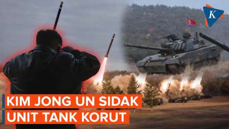 Usai Awasi Peluncuran Roket, Kim Jong Un Cek Tank-tank Korut