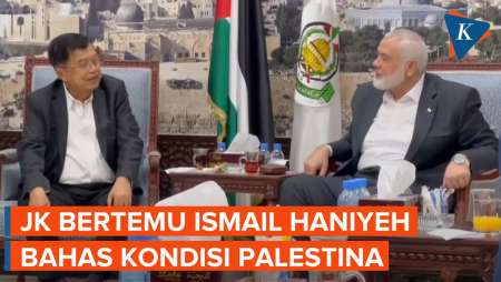 Jusuf Kalla Bertemu Petinggi Hamas, Harapkan Perang di Palestina Segera Berakhir