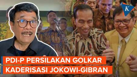 Jokowi-Gibran Disebut Masuk Keluarga Besar Golkar, PDI-P: Silakan
