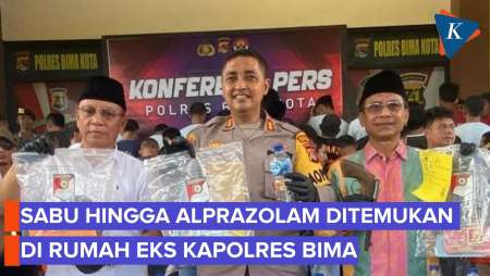 Sederet Barang Bukti Narkoba Di Rumah Eks Kapolres Bima Kota, Ada Sabu Dan Alprazolam