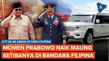 Prabowo Naik Maung Saat Tiba Di Filipina Untuk Hadiri KTT ASEAN