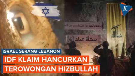 Penampakan Terowongan di Lebanon Selatan yang Diklaim Israel Milik Hizbullah