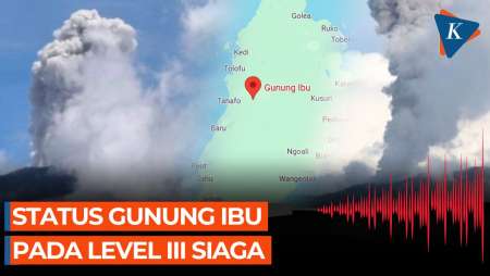 Gunung Ibu di Halmahera Barat Meletus, Kolom Abu 2.000 Meter