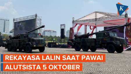 Rekayasa Lalin dan Kantong Parkir Saat Kirab Alutsista HUT Ke-79 TNI, 5 Oktober 2024