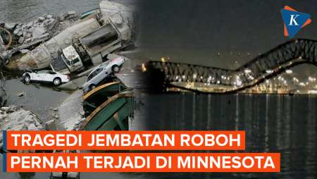 Robohnya Jembatan Baltimore Ingatkan Tragedi Serupa di Minnesota