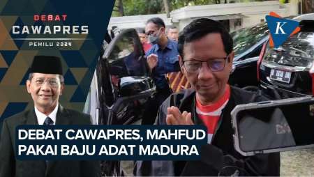 Pakai Baju Adat Madura di Debat Cawapres, Mahfud: Ini Baju…