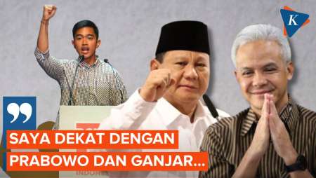 Saat Kaesang Akui Dekat dengan Prabowo dan Ganjar