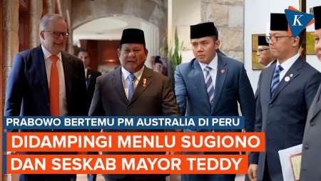 Momen Menlu Sugiono dan Seskab Mayor Teddy Dampingi Prabowo Saat Bertemu PM Albanese