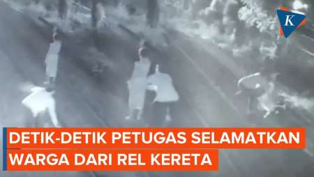 Detik-detik Penjaga Pintu Perlintasan Selamatkan Warga dari Rel Kereta