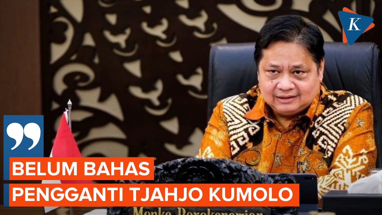 Airlangga Ungkap Jokowi Belum Bahas Pengganti Tjahjo Kumolo
