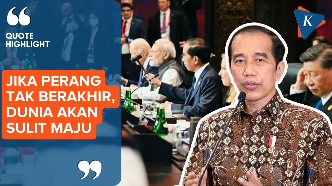 Jokowi Serukan Segala Bentuk Peperangan Harus Dihentikan