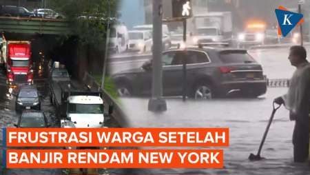 Warga New York Murka meski Banjir Telah Surut, Wali Kota Disemprot Presiden