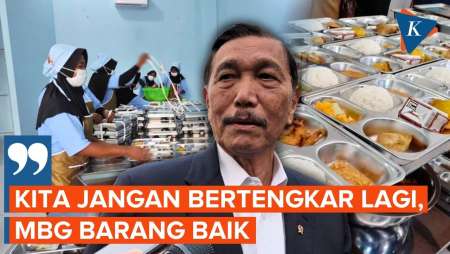Soal MBG, Luhut: Kita Jangan Bertengkar Lagi, MBG Barang Baik, Tinggal Pengelolaannya