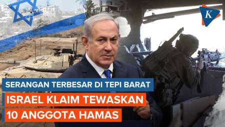 Israel Lancarkan Serbuan Terbesar ke Tepi Barat, Klaim Tewaskan 10 Anggota Hamas