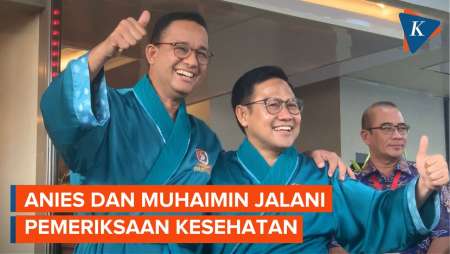 Anies dan Muhaimin Optimistis Jalani Pemeriksaan Kesehatan Hari Ini