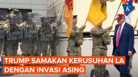 Momen Trump Mengompori Tentara AS Sebut Kerusuhan Los Angeles Invasi Asing