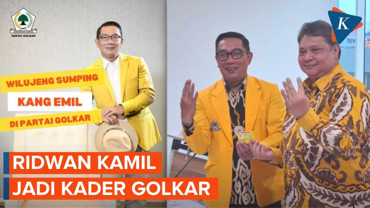 Tok! Ridwan Kamil Jadi Waketum Golkar, Siap Gaungkan 'Airlangga Capres'