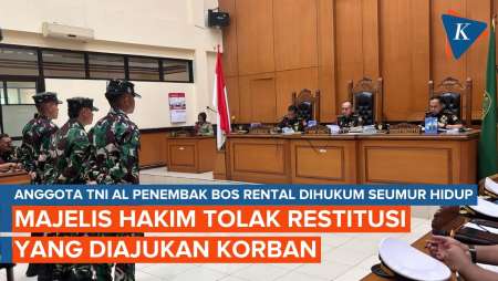 Hakim Militer Tolak Tuntutan Bayar Ganti Rugi untuk Penembak Bos Rental