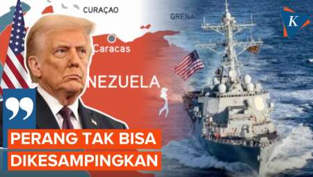 Venezuela Dikepung Kapal Perang AS, Trump: Perang Tak Bisa Dikesampingkan