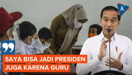 Curhat Jokowi Bisa Jadi Presiden karena Didikan Guru