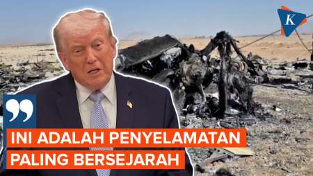 Puji Penyelamatan Pilot AS Yang Jatuh Di Iran, Trump: Ini Sangat Bersejarah