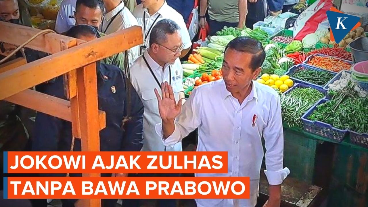 Momen Jokowi Penuhi Janji Ajak Zulhas Blusukan ke Pasar