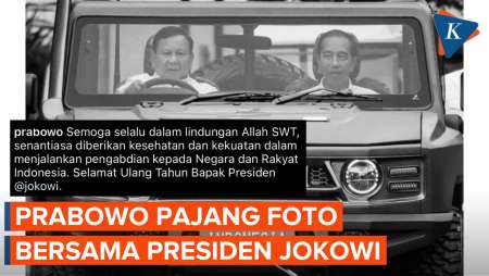 Doa Prabowo untuk Jokowi yang Berulang Tahun Ke-63