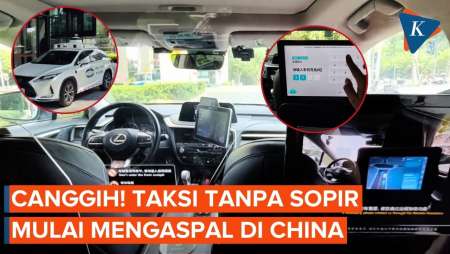 Taksi Tanpa Sopir di China Resmi Mengaspal, Mulus Berbelok hingga Lewati Lampu Merah