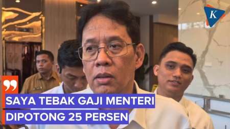 Purbaya: Gaji Menteri Kemungkinan Dipotong 25 Persen