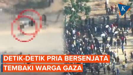 Detik-detik Pria Bersenjata Tembak Kerumunan Warga Gaza Saat Antre Makanan di Khan Younis