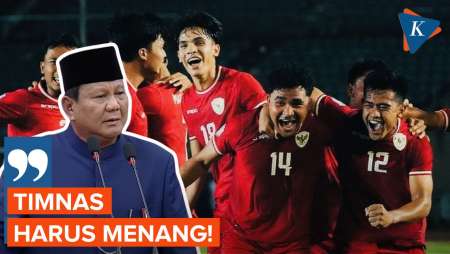 Timnas Indonesia Vs Laos Malam Ini, Prabowo: Harus Menang!