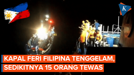 Kapal Feri Angkut 350 Orang Tenggelam Di Filipina, Setidaknya 15 Tewas