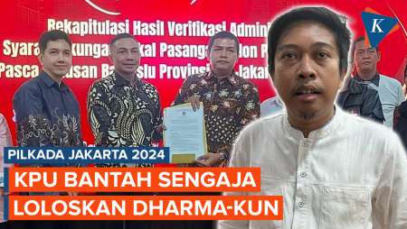 KPU Bantah Sengaja Loloskan Dharma-Kun agar Tak Muncul Kotak Kosong…