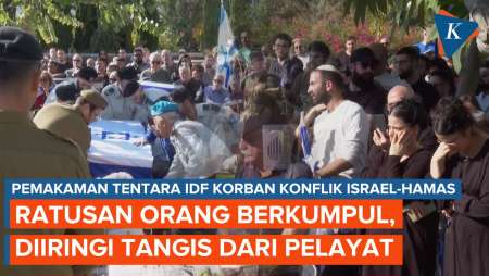 Isak Tangis Pemakaman Tentara IDF Korban Konflik Israel-Hamas