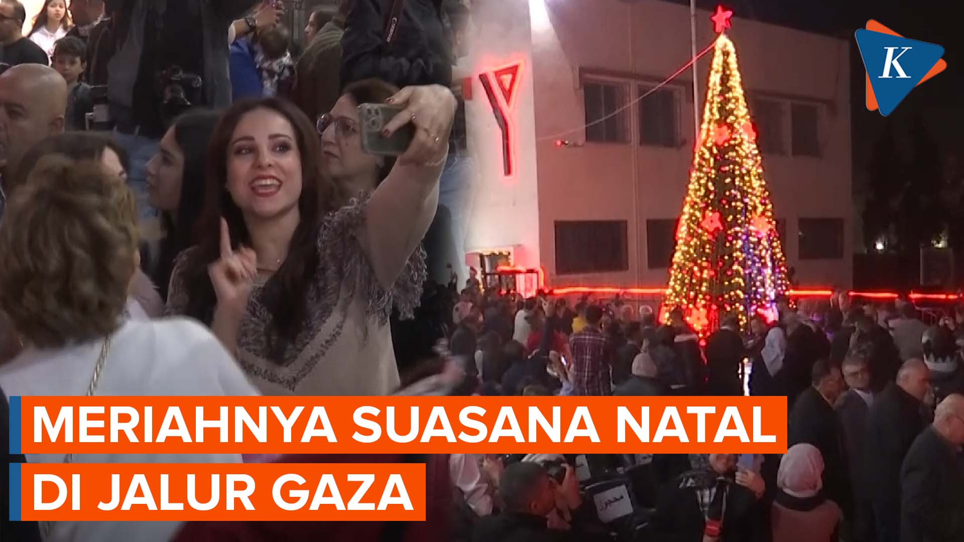 Suasana Natal di Jalur Gaza Dimeriahkan Umat Kristen dan Muslim Palestina