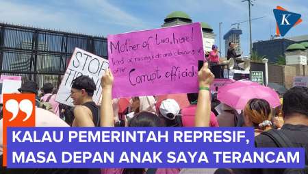 Cerita Ibu Asal Cibubur Ikut Demo di DPR, Khawatir Masa Depan Anaknya