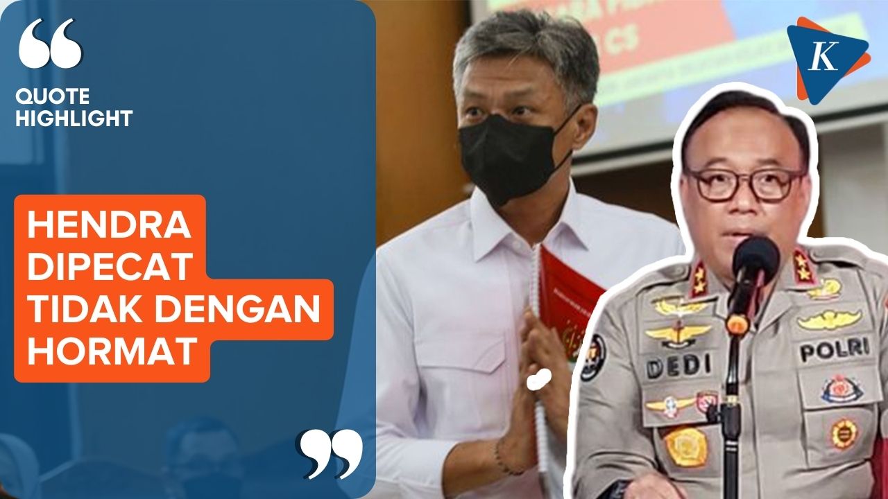 Brigjen Hendra Kurniawan Resmi Dipecat Polri dengan Tidak Hormat