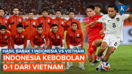 Hasil Babak Pertama Final AFF U23 2025 Timnas Indonesia Vs Vietnam
