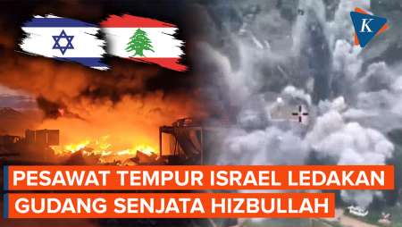 Pesawat Tempur Israel Serang Gudang Senjata Hizbullah di Ghaziyeh Lebanon